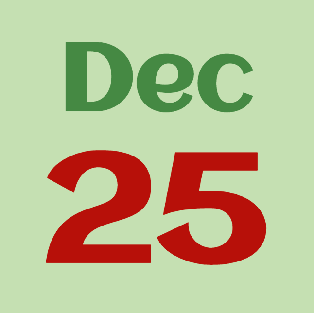 Delivery on December 25