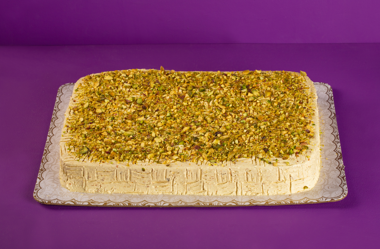 Rectangular No-Sugar-Added Avocado Cake