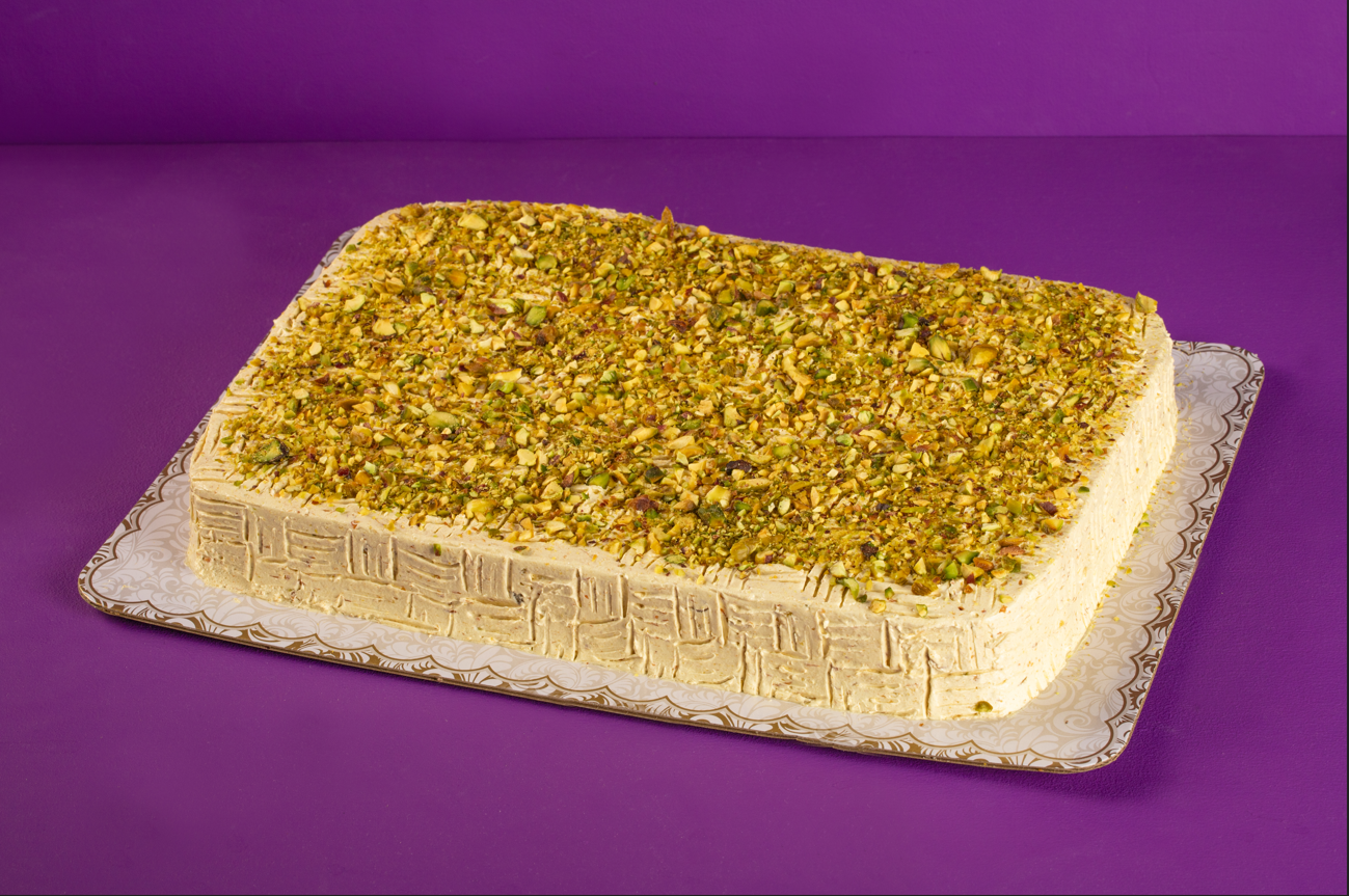 Rectangular No-Sugar-Added Avocado Cake