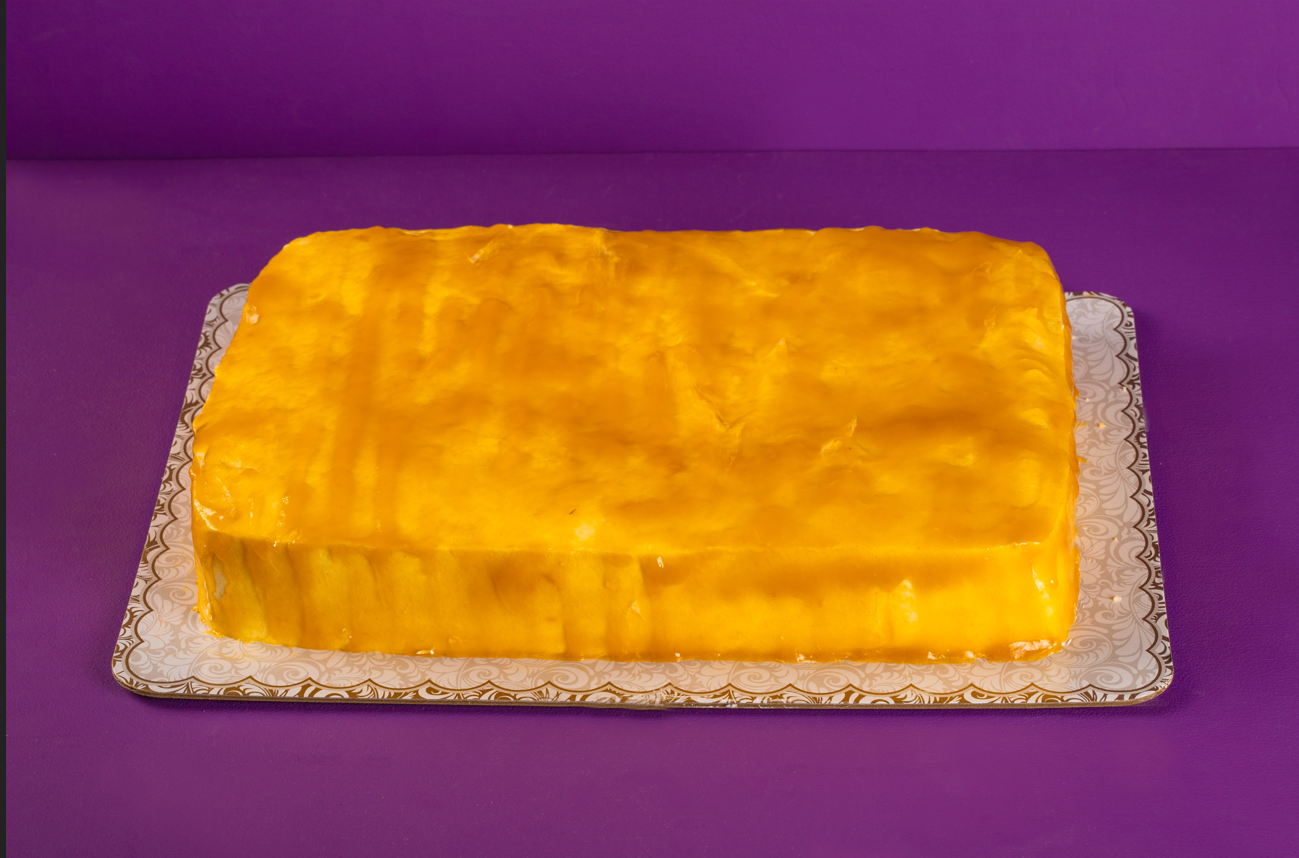 Rectangular Mango Cream Cake