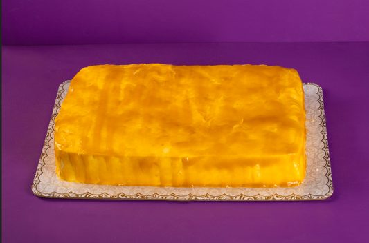 Rectangular Mango Cream Cake