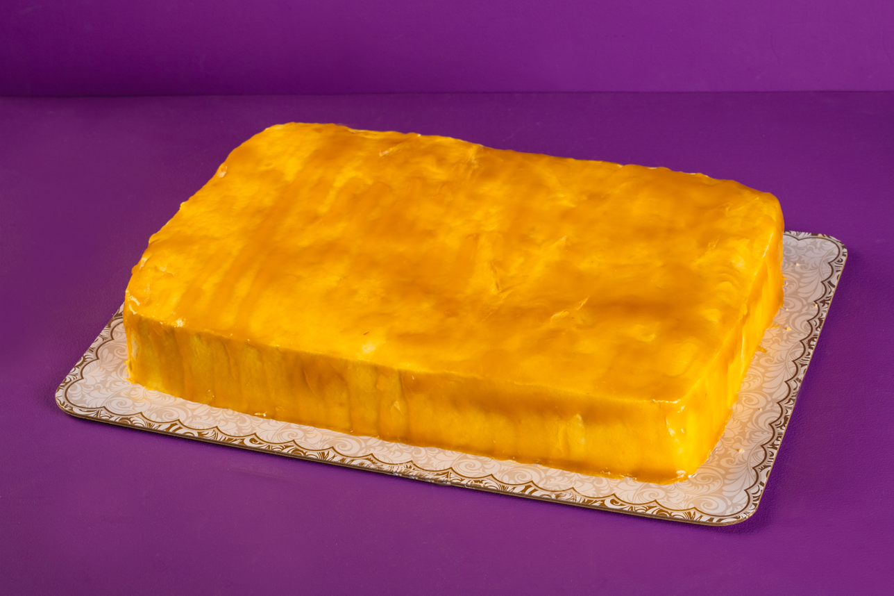 Rectangular Mango Cream Cake