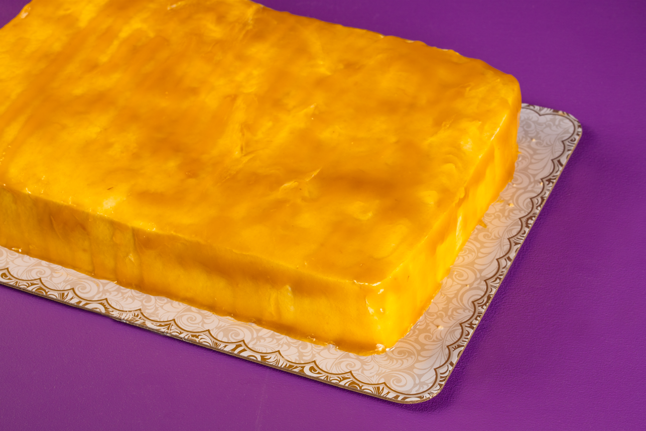 Rectangular Mango Cream Cake
