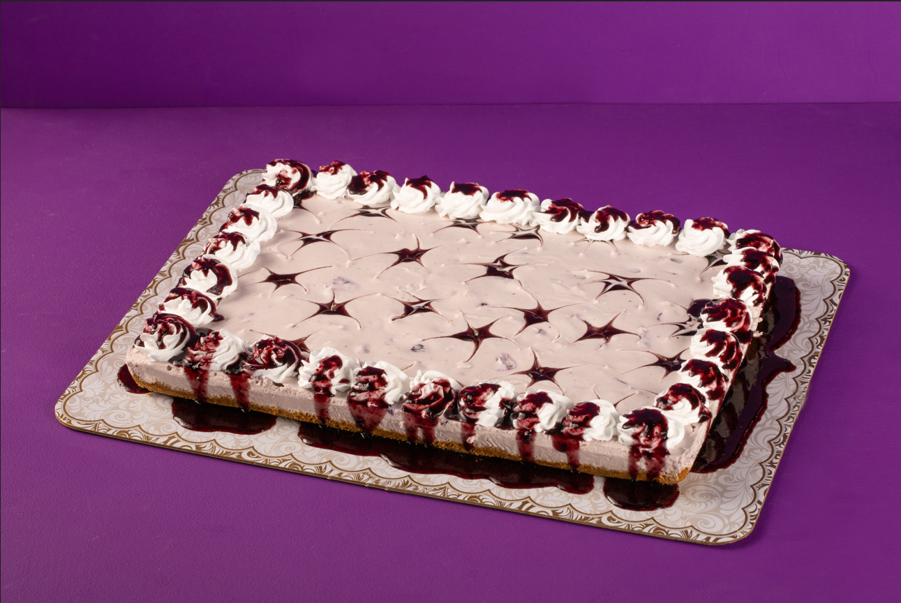 Rectangular Blueberry Cheesecake