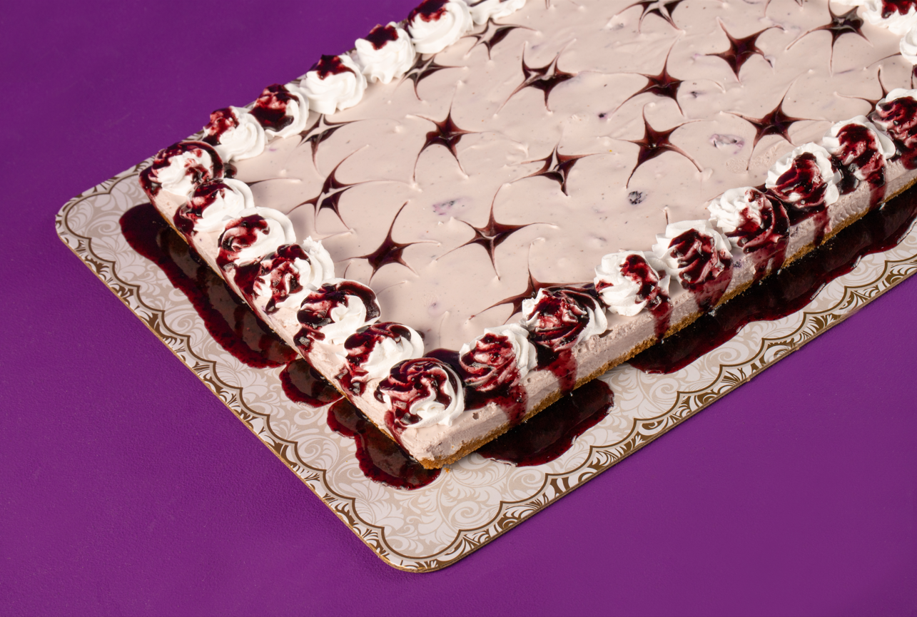 Rectangular Blueberry Cheesecake