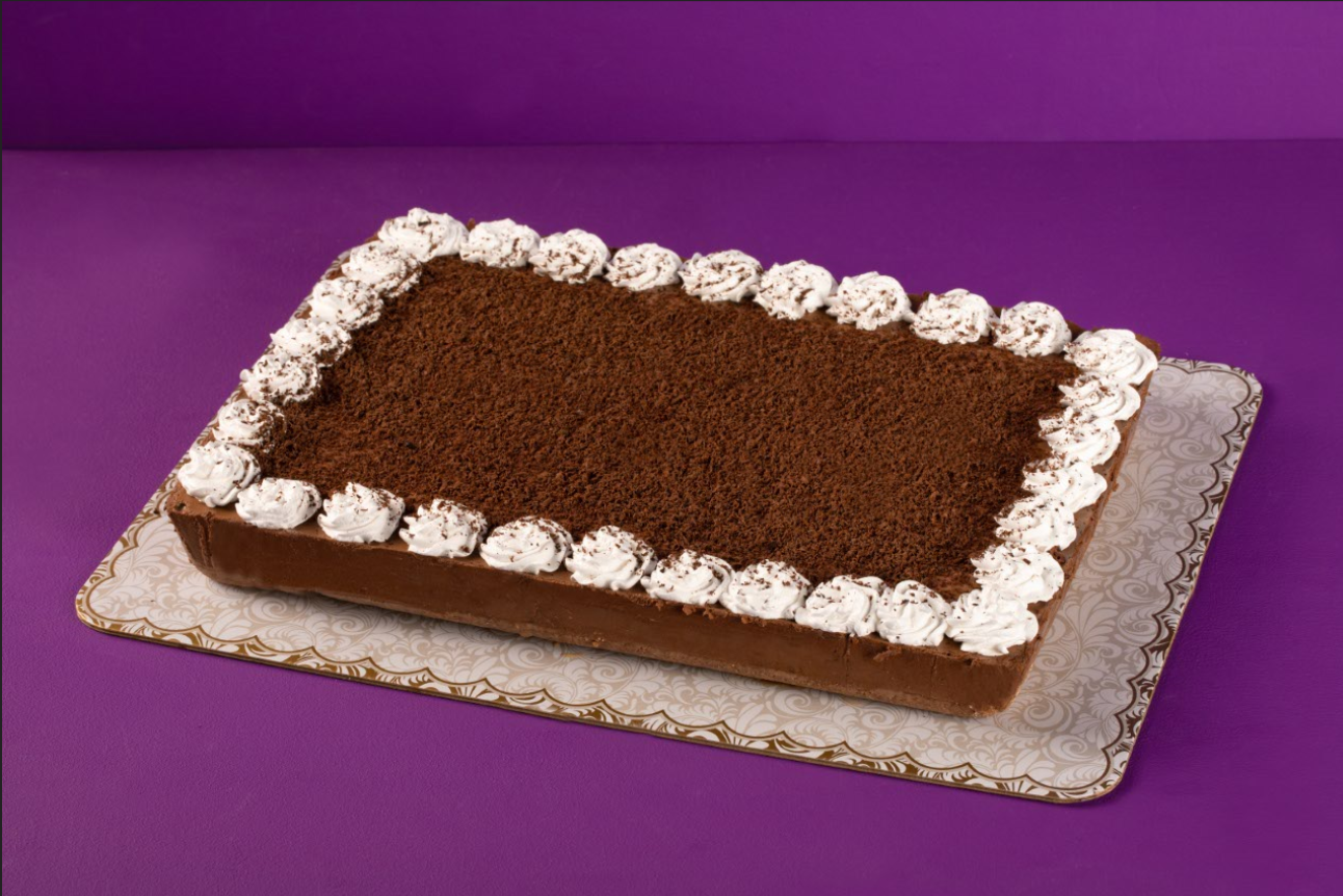 Rectangular Choco Banana Cheesecake