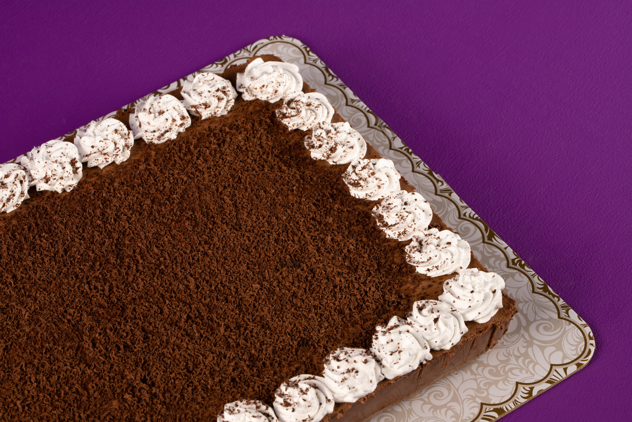 Rectangular Choco Banana Cheesecake