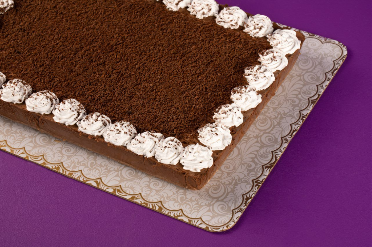 Rectangular Choco Banana Cheesecake