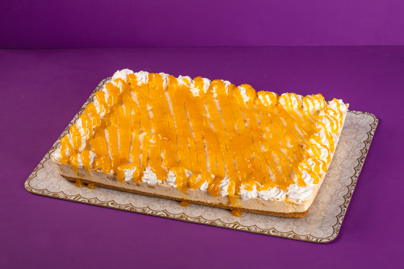 Rectangular Mango Cheesecake