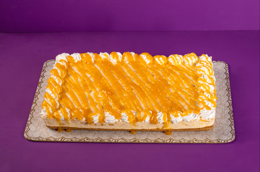 Rectangular Mango Cheesecake