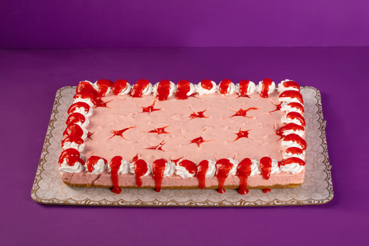 Rectangular Strawberry Cheesecake