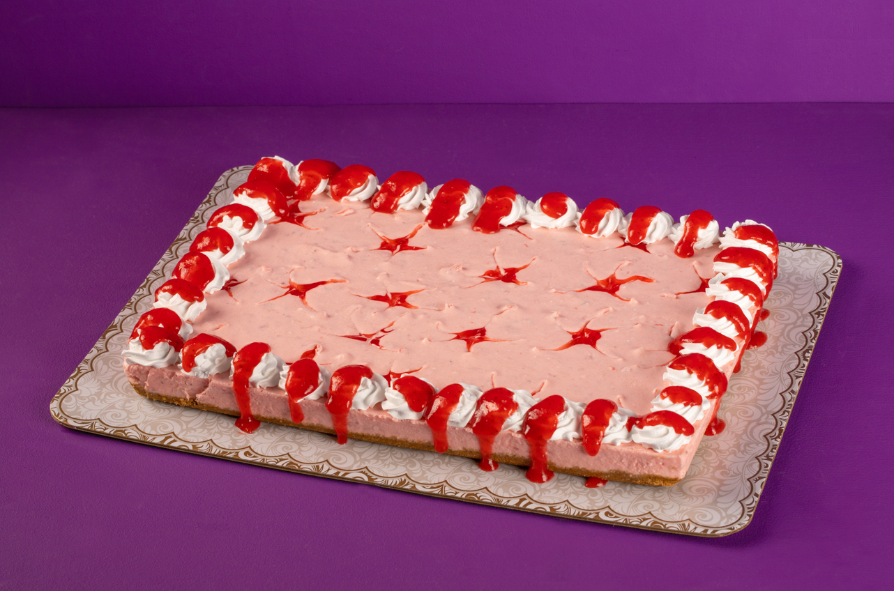 Rectangular Strawberry Cheesecake