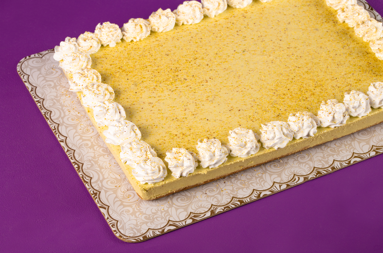 Rectangular Avocado Cheesecake