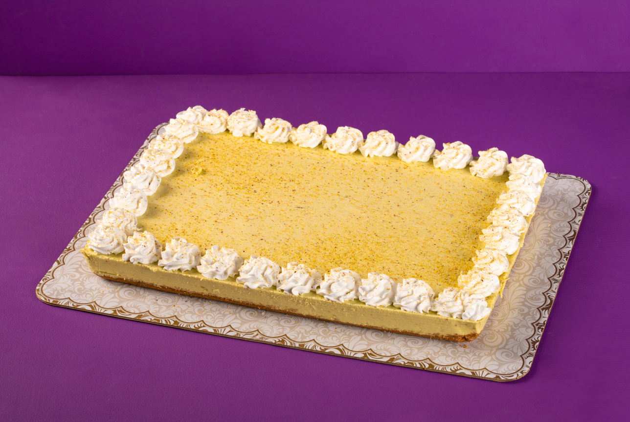 Rectangular Avocado Cheesecake