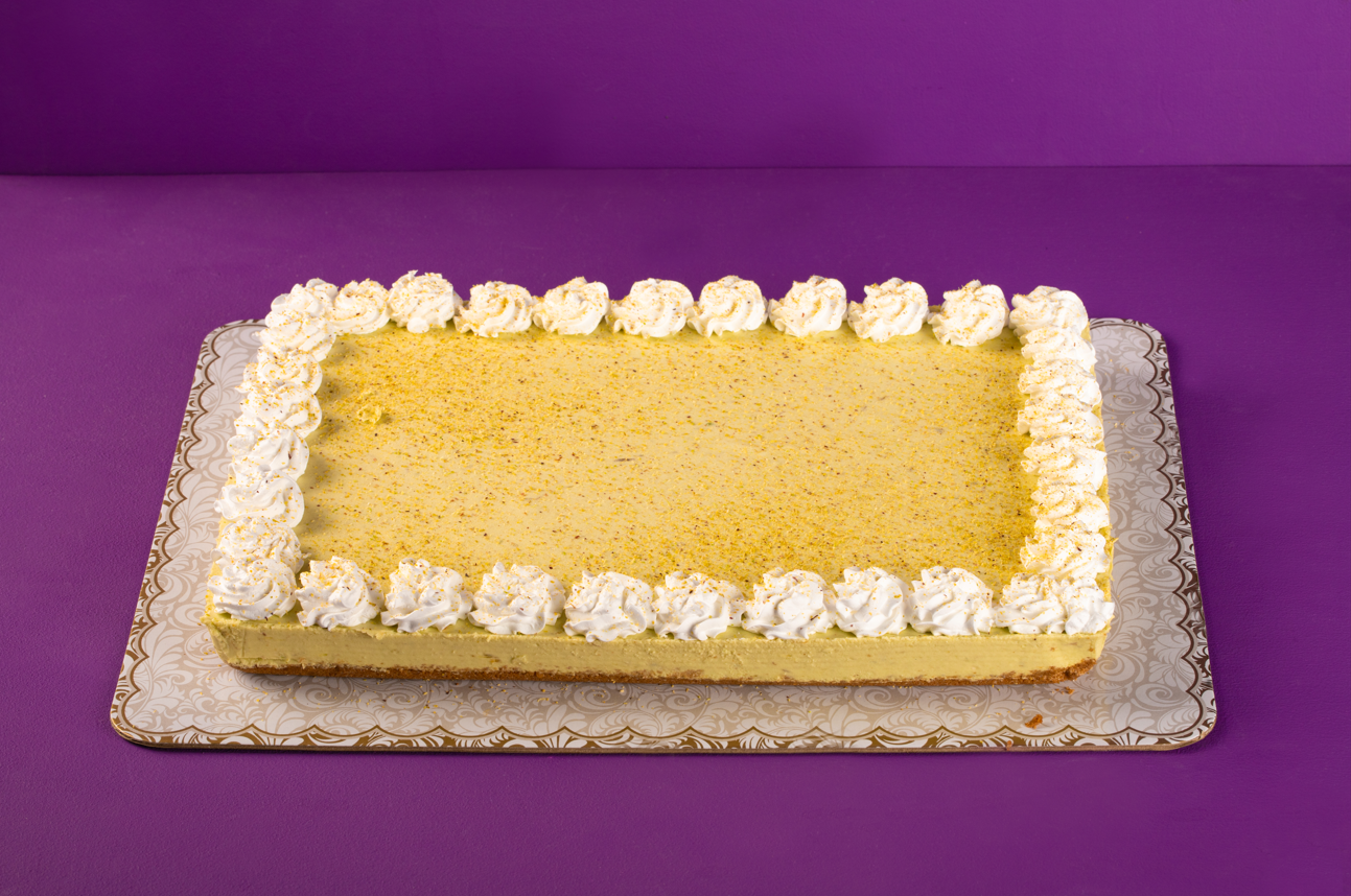 Rectangular Avocado Cheesecake