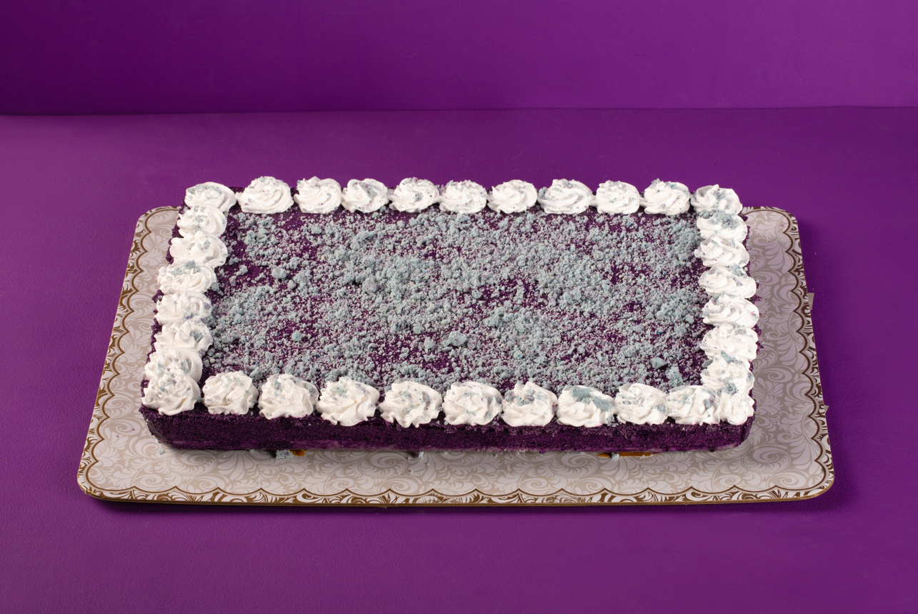 Rectangular Ube Cheesecake