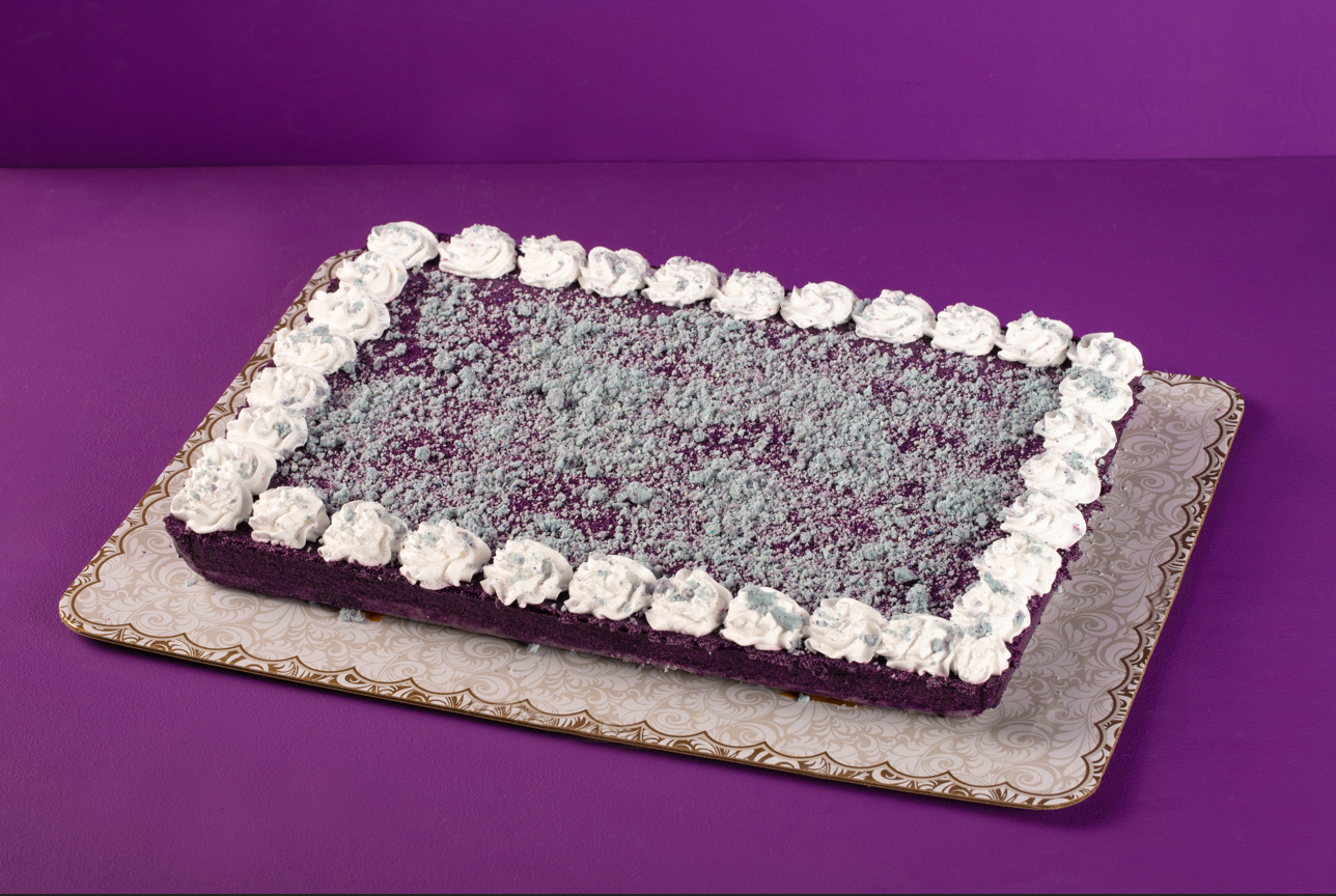 Rectangular Ube Cheesecake