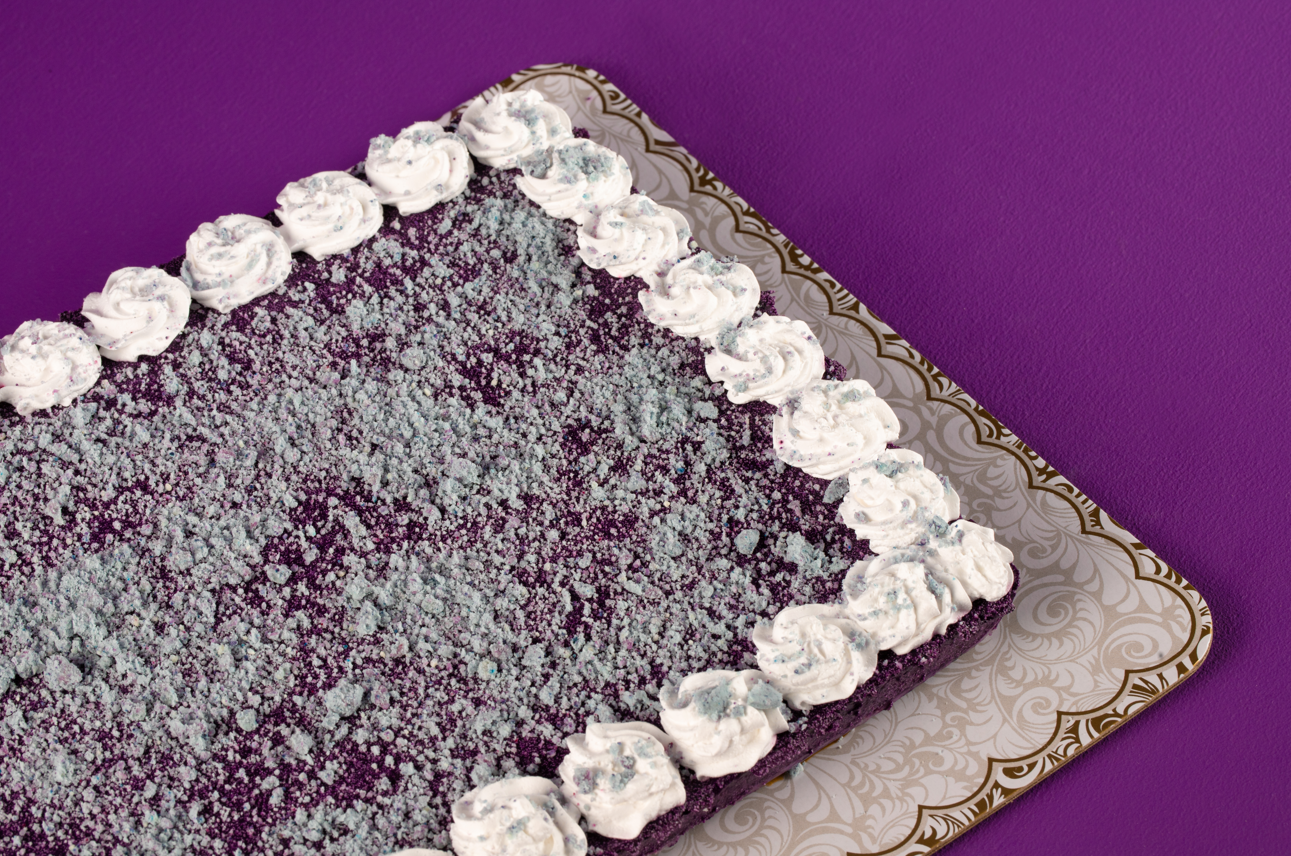 Rectangular Ube Cheesecake