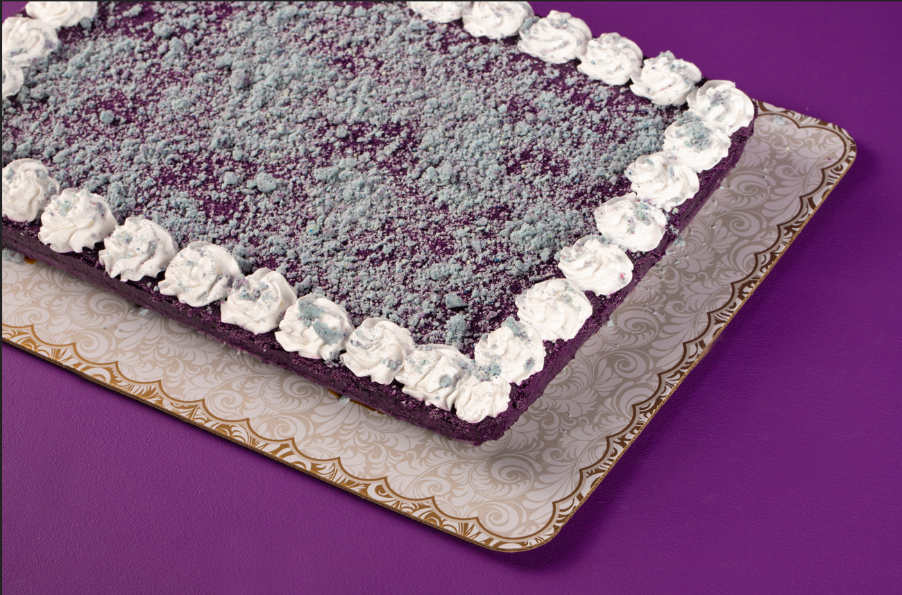 Rectangular Ube Cheesecake