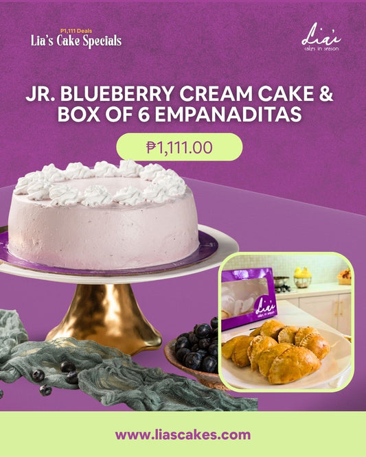 11.11 SALE | Blueberry Cream Cake + Box of 6 Chicken Empanaditas