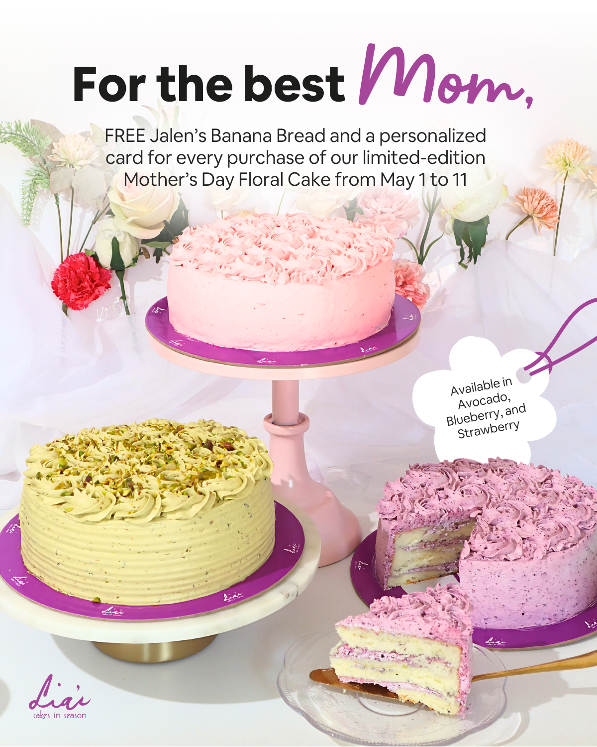 Mother's Day Floral Cakes