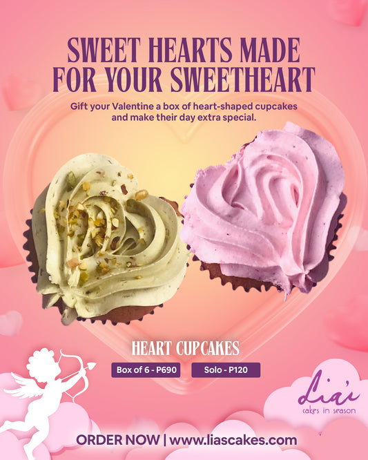 Heart Cupcakes (Avocado, Strawberry, Chocolate)