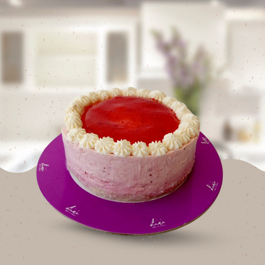 Low-Carb No-Sugar-Added Strawberry Cheesecake