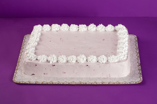 Rectangular Blueberry Cream Cake