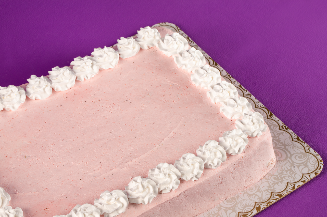 Rectangular Strawberry Cream Cake